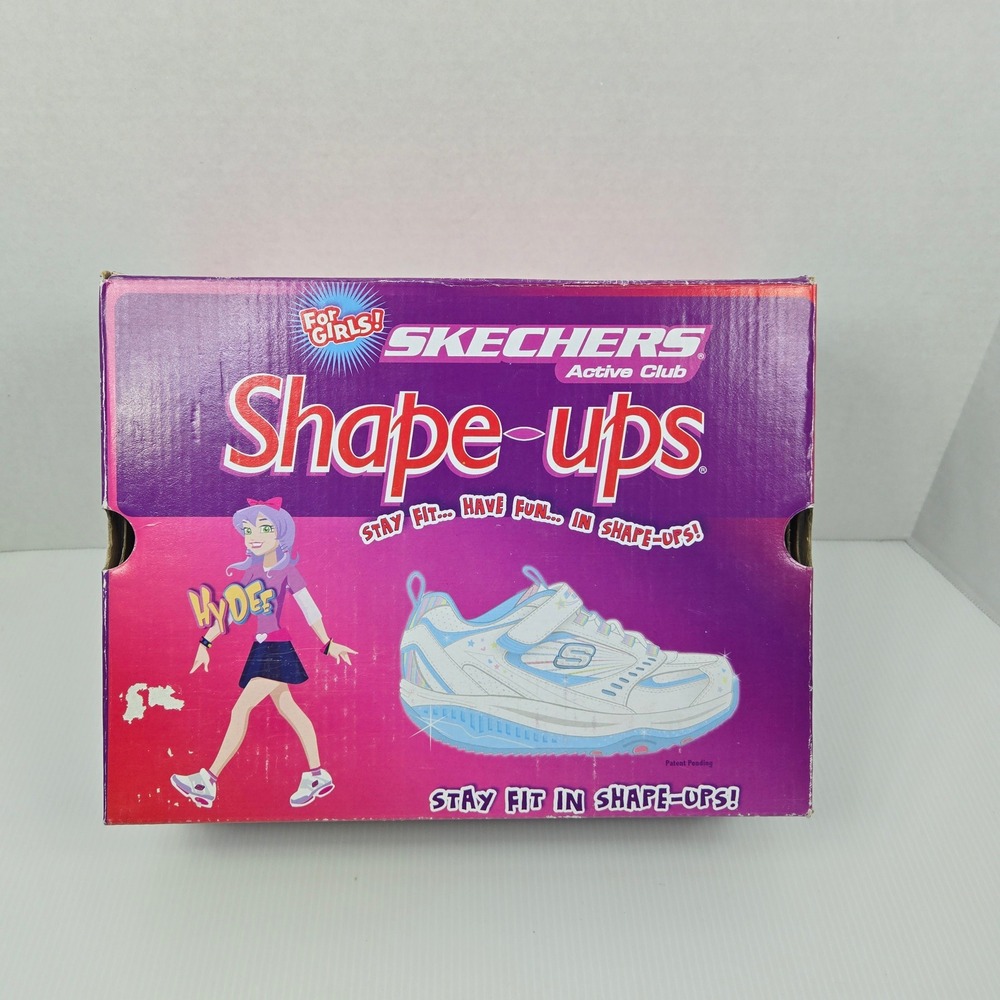 Skechers Shape-ups XF Mary Jane Star‎ Silver Neon Multi Girls Size 5 80561L/SLMN